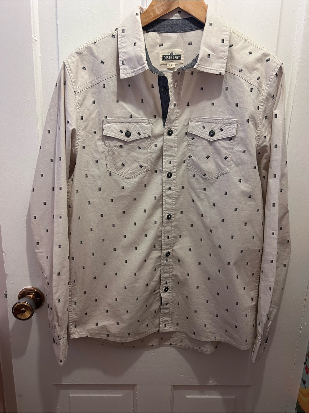 Distillery Brand long sleeve button down size SMALL